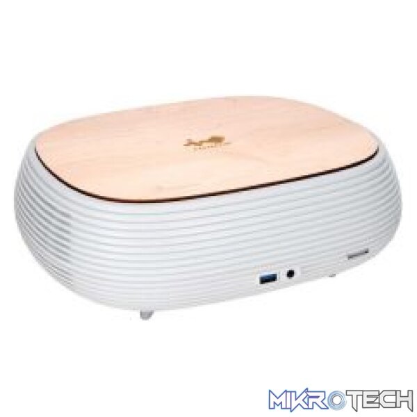 InWin B1 Pure Mini-ITX Small Form Factor Case with 200w 80PLUS Gold PSU  White and Wood - Image 2